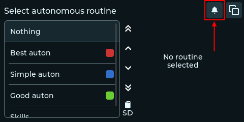 Alert button